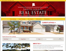 Tablet Screenshot of fayettecountyrealestateil.com